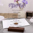 lavender purple acrylic pocket wedding invitations CWIA255
